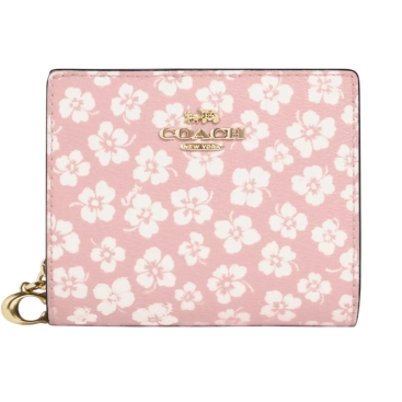 Ví nữ Coach ngắn Snap Wallet With Graphic Ditsy Floral Print CA782