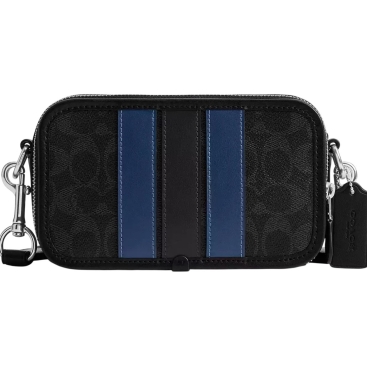 Túi đeo chéo Coach Wyatt Crossbody Bag In Signature Canvas With Varsity Stripe CDP86