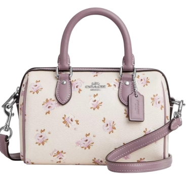 Túi đeo chéo Coach Mini Rowan Crossbody Bag With Floral Print Chalk Multi CAL69