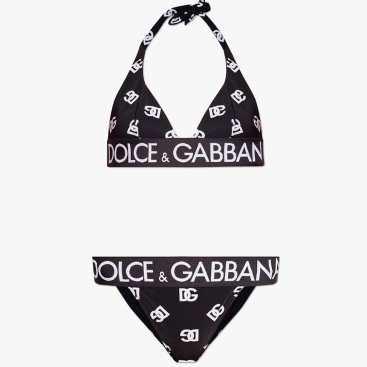 Đồ bơi thời trang Triangle Bikini Dolce & Gabbana Black Two Piece Swimsuit