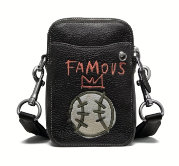 Túi đeo chéo màu đen Coach X Jean Michel Basquiat Rogue Crossbody 12