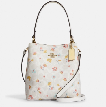 Túi nữ Coach Small Town Bucket Bag In Signature Canvas With Mystical Floral Print