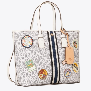 Túi nữ Tory Burch Gemini link Canvas patches Small Tote
