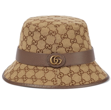 Mũ tròn unisex Gucci GG Canvas Bucket Hat Màu Nâu