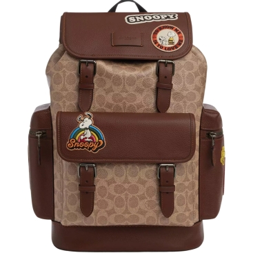 Ba lô Coach X Peanuts Sprint Backpack In Signature Canvas With Patches CBI44