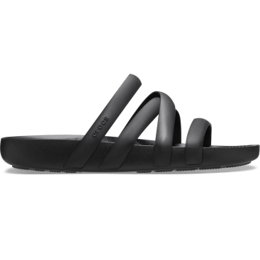 Dép đen nữ Crocs Splash Strappy Sandals Full Slide Black