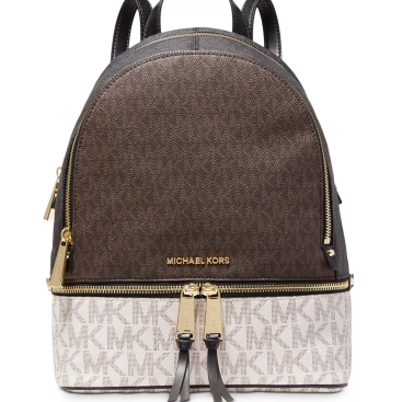 Ba lô Michael Kors Rhea Medium Color-block Logo Backpack in Musk Multi