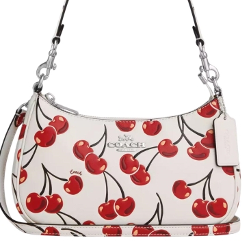 Túi kẹp nách nữ Coach Teri Shoulder Bag With Cherry Print Chalk Multi CZ774