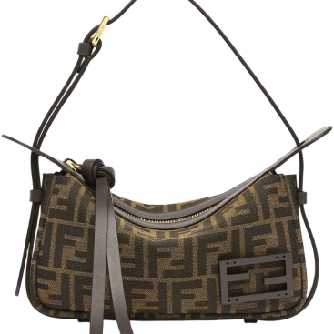 Túi nữ Simply Fendi Brown FF Jacquard Fabric Mini Bag