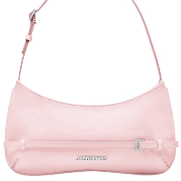 Túi nữ Jacquemus Le Bisou Ceinture Patent Leather Shoulder Bag Pale Pink