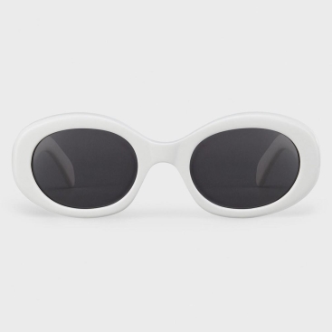Mắt kính Celine Triomphe 01 Sunglasses In White Acetate