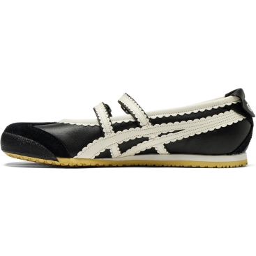 Giày búp bê nữ Onitsuka Tiger Mexico 66 TGRS Women Shoes Black Cream 1182A678-001