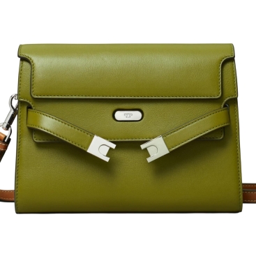 Túi xách Tory Burch Lee Radziwill Leather Shoulder Bag Matcha Green