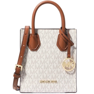 Túi xách MK Michael Kors Mercer Extra Small Logo Canvas and Leather Crossbody Bag 35T1GM9C0I