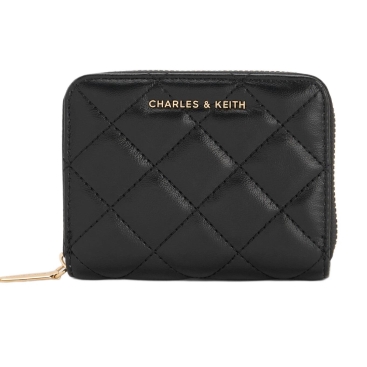 Ví ngắn nữ Charles Keith Alva Quilted Zip Around Wallet CK6-10770678