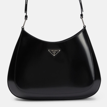 Túi xách nữ đeo vai Prada Cleo Black Leather Shoulder Bag