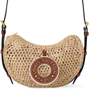 Túi đeo chéo cói LV Louis Vuitton By The Pool Croissant MM