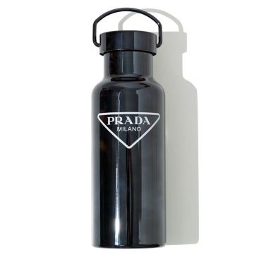 Bình nước giữ nhiệt nóng lạnh màu đen Prada Stainless Steel Black Insulated Water Bottle 500 ml
