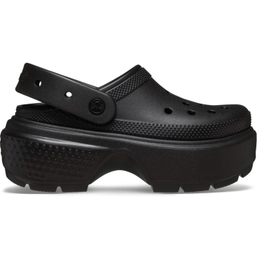 Dép sandal Crocs Stomp Clog Platform Black