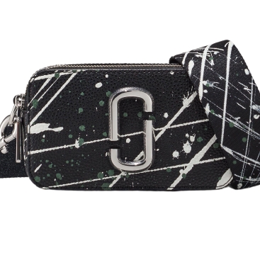Túi đeo chéo Marc Jacobs Black Multi The Splatter Snapshot Printed Leather Crossbody Bag H153L01SP22