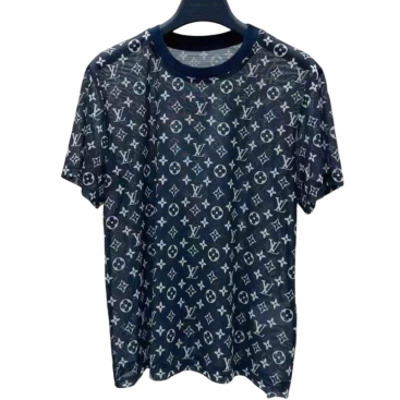 Combo bộ áo thun quần lụa dài xanh dương LV