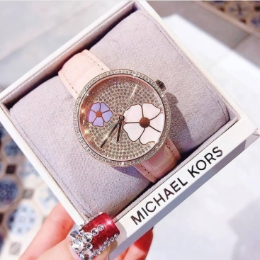 Đồng hồ nữ Michael Kors Courtney Rose Gold Blush Croco Leather MK2718