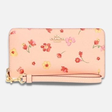 Ví nữ Coach Boxed Long Zip Around Wallet With Mystical Floral Print