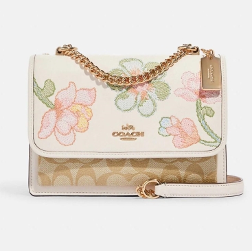 Túi nữ Coach Klare Crossbody In Signature Canvas With Floral Embroidery