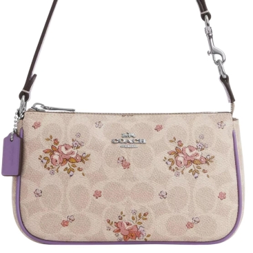 Túi kẹp nách Coach Nolita 19 In Signature Canvas With Floral Print Sand Multi CAQ19