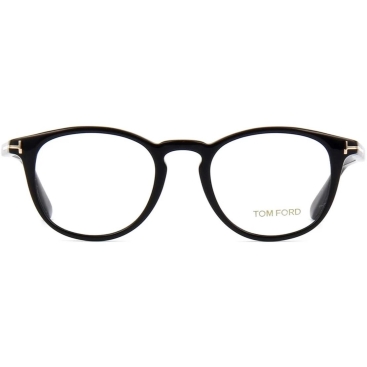 Kính mát giả cận Tom Ford Optical In Round Shiny Black Frame FT5401 001