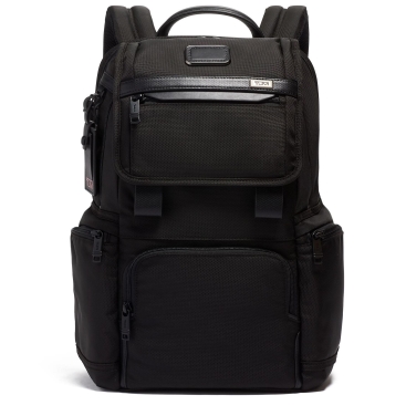 Balo size lớn Laptop Tumi Alpha Flap Black Backpack
