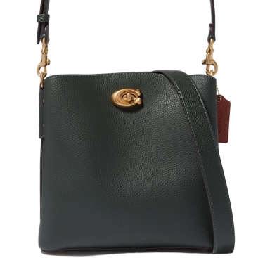 Túi đeo chéo Coach Willow Bucket Bag In Colorblock Amazon Green Multi C3766