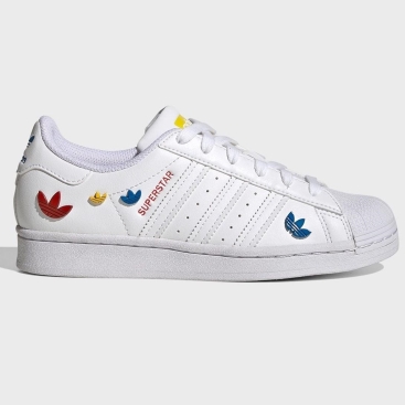 Giày sneaker Adidas Youth Superstar J White Logo GV8876