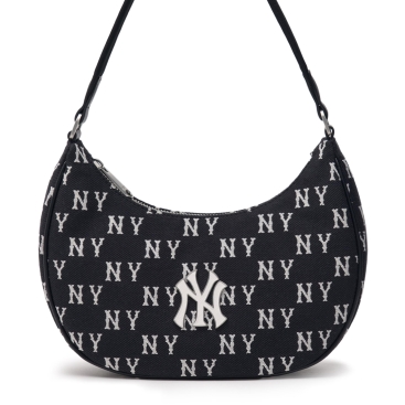 Túi kẹp nách Nữ MLB Hobo Monogram New York Yankees Black 3ABQS014N-50BKS