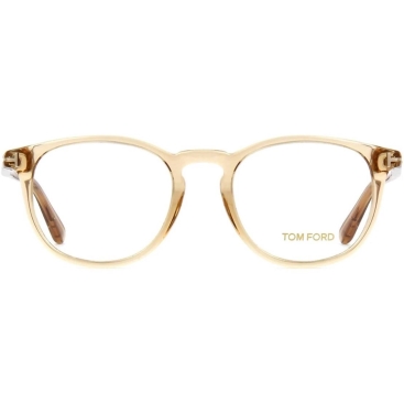 Kính giả cận Tom Ford Optical In Round Shiny Light Brown Frame FT5401 045