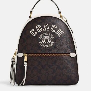 Balo Coach Jordyn Backpack In Signature Canvas With Varsity Motif