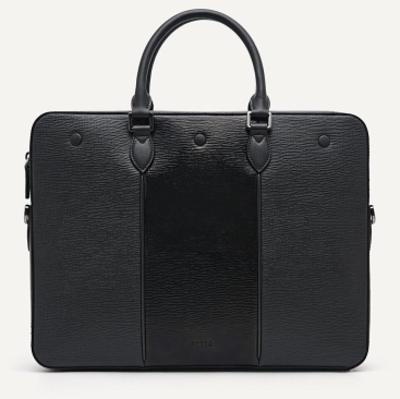 Cặp da nam Pedro Textured Leather Briefcase