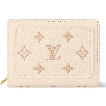 Ví ngắn nữ LV Louis Vuitton Cléa Monogram Empreinte Bicolor Eden