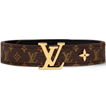 Vòng đeo tay unisex dây da LV Iconic Monogram Flower Signatures Bracelet