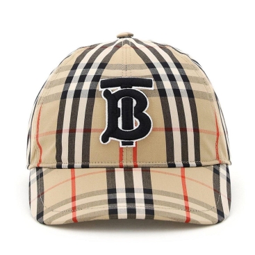 Nón kết unisex Burberry Monogram Motif Vintage Check Cotton Baseball Cap