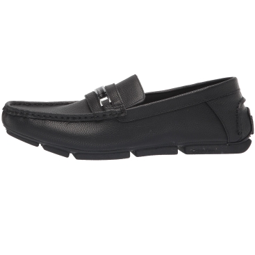 Giày mọi da đẳng cấp Nam CK Calvin Klein Mens Merve Logo Metal Bit Driver Loafer Leather Shoes