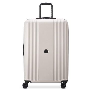 Vali Delsey Paris Large Ophelie 4 Double Wheel Expandable Trolley White Suitcase màu trắng