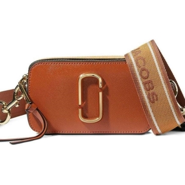 Túi đeo chéo nữ Marc Jacobs màu Nâu Cam Snapshot Camera Bag Saddle Brown Multi