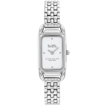 Đồng hồ đeo tay nữ Coach Cadie Silver Stainless Steel White Dial Womens Watch 14504035
