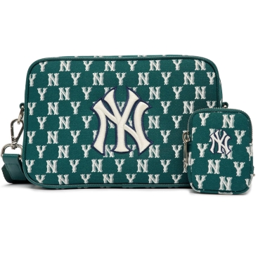 Túi đeo chéo unisex MLB NY Classic Monogram Jacquard Cross Bag New York Yankees D.Green