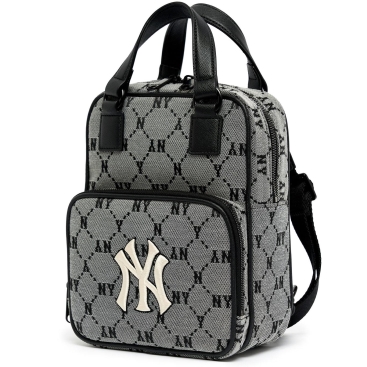 Túi xách đeo chéo NY MLB Monogram Diamond Jacquard Mini Backpack New York Yankees 3ABKS031N-50GRS