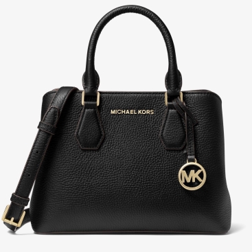 Túi xách đeo chéo nữ MK Michael Kors Camille Black Small Pebbled Leather Tote Bag 30T0GCAS1L001