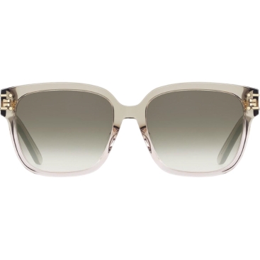 Mắt kính Dior DiorSignature S7F Transparent Gradient Olive Green Square Sunglasses