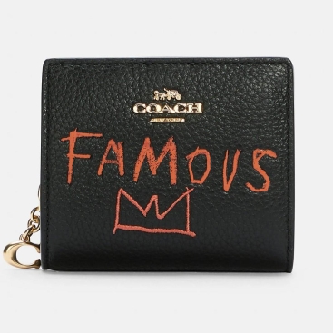 Ví gập Coach X Jean Michel Basquiat Snap Wallet
